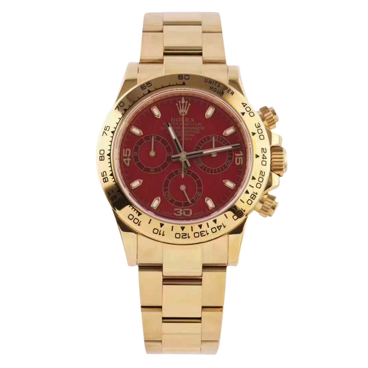 Daytona 116505 Red Dial in Rose Gold