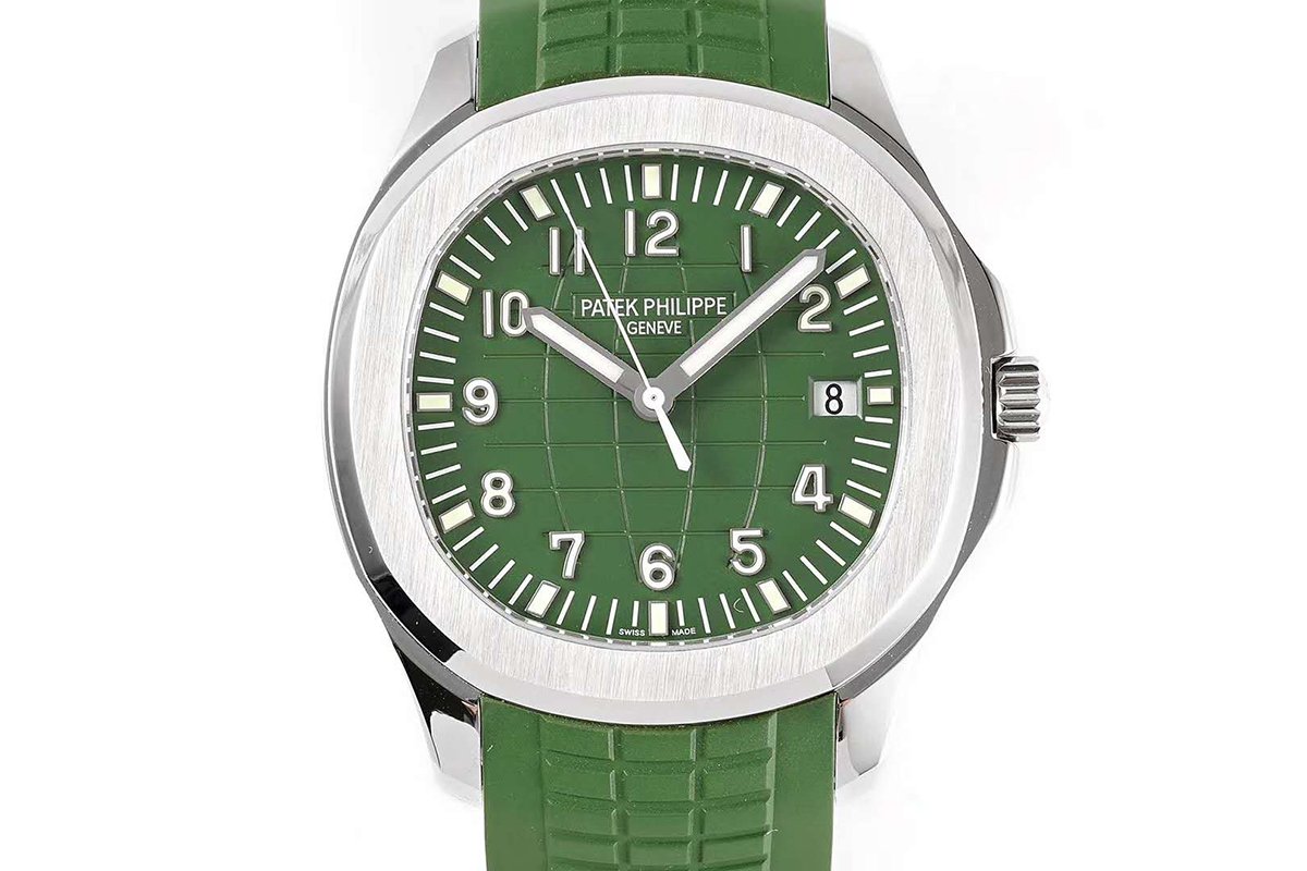 Aquanaut 5168G-010 Green Dial in White Gold