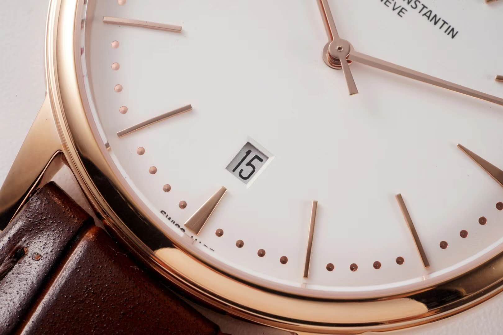 Patrimony White Dial in Pink Gold Ref: 85180