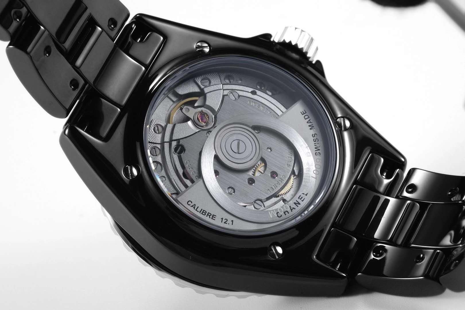 J12 Black Ceramic and Steel with D1am0nd Markers Ref: H5697