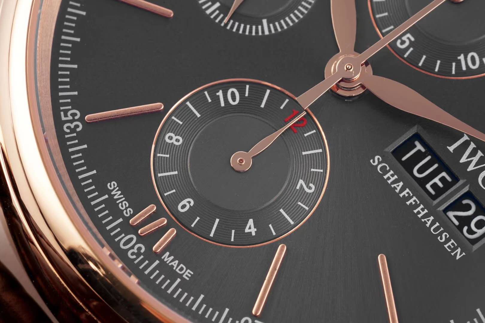 Portofino Chronograph IW391021 Grey Dial in Rose Gold