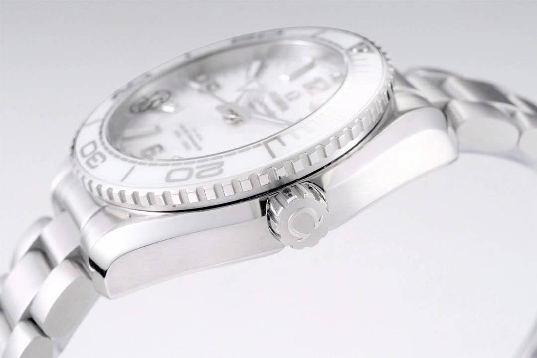 Seamaster Planet Ocean 600M Co-Axial Master Chronometer White Dial 39.5mm on Bracelet