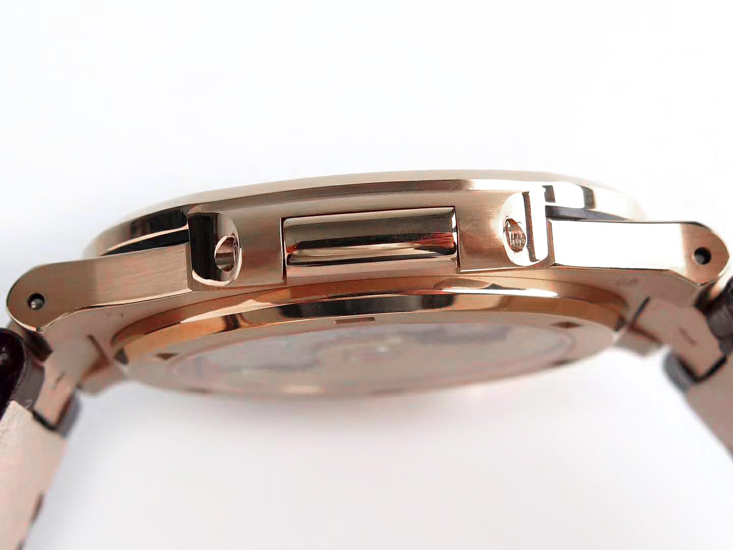 Nautilus Jumbo 5711 Brown Dial in Rose Gold with Brown Leather Strap