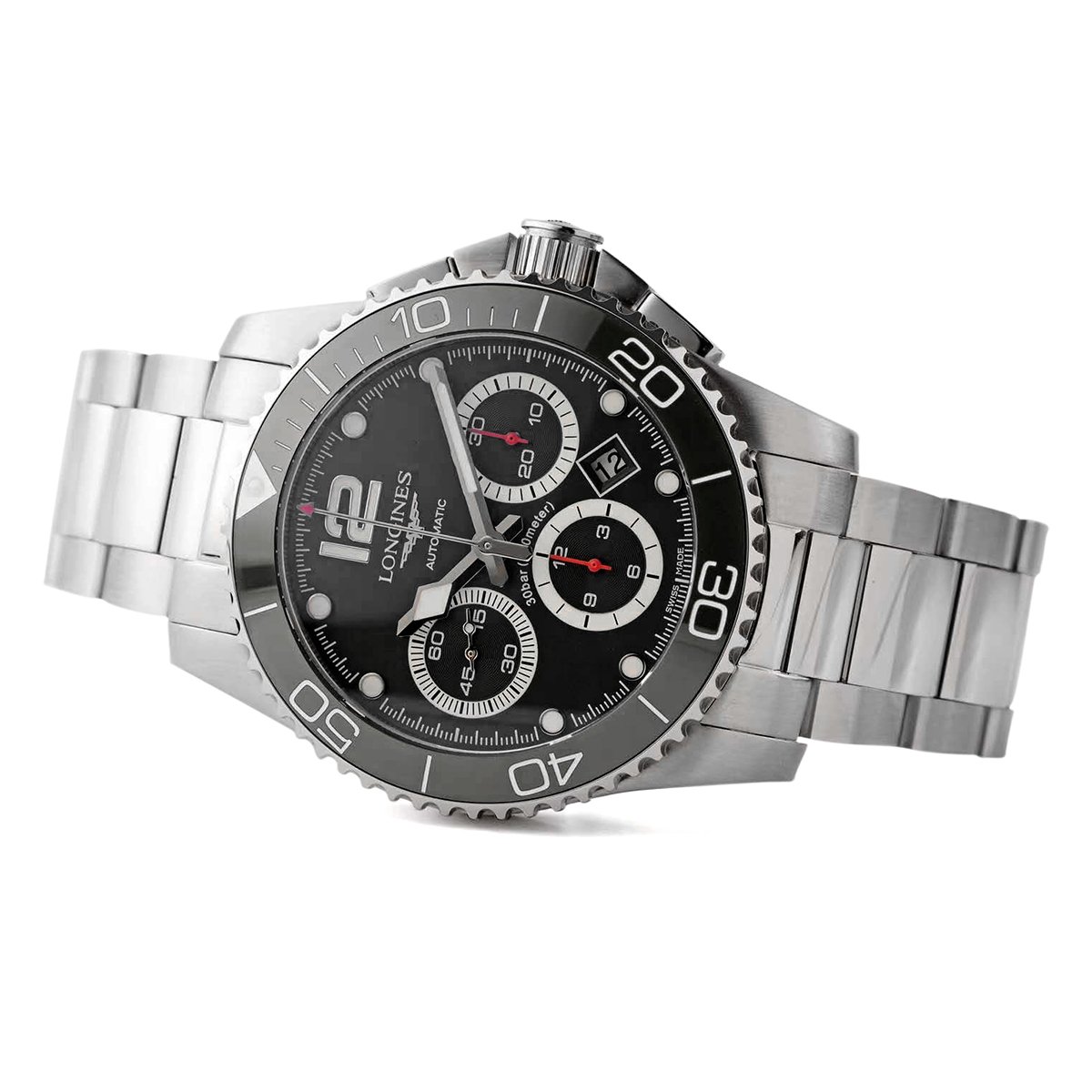 Hydroconquest Black Dial on Bracelet