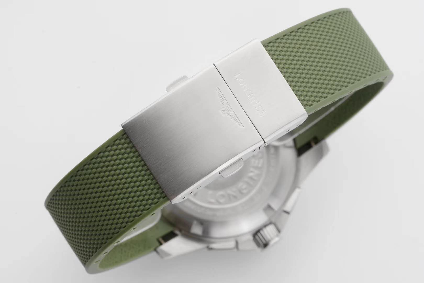 Hydroconquest Green Dial on Rubber Strap