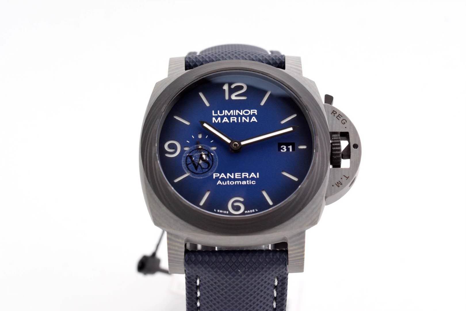 PAM1663 Lumminor Marina Fibratech™ Vulcano Blu 44mm
