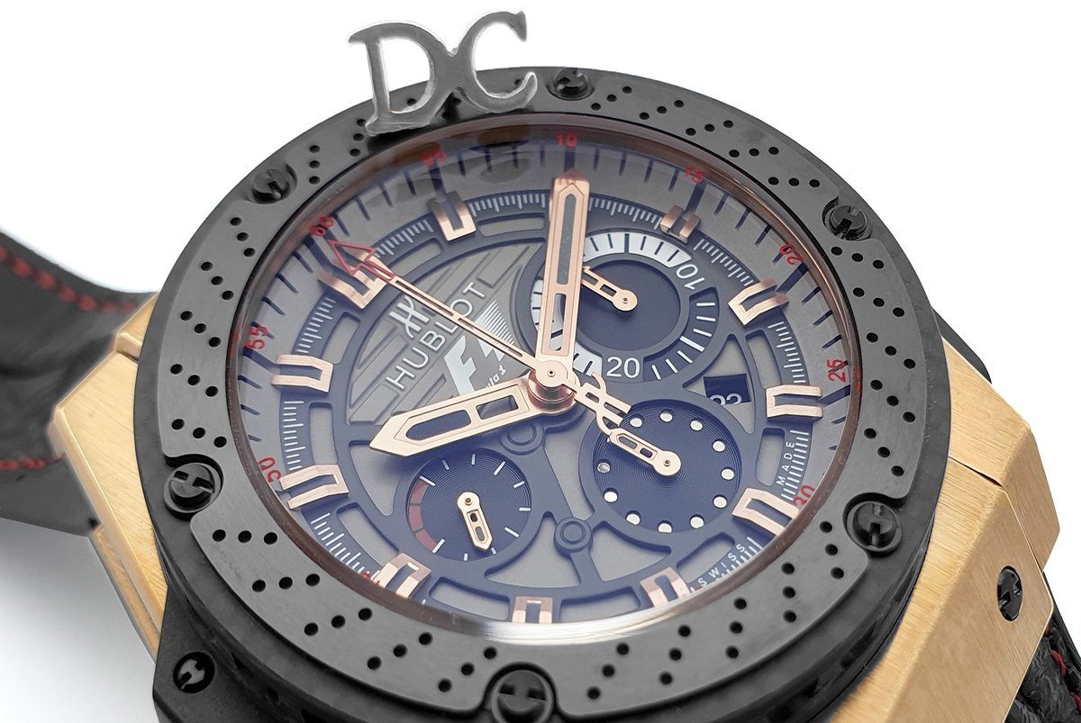 King Power F1 Grey Dial Chronograph in Rose Gold