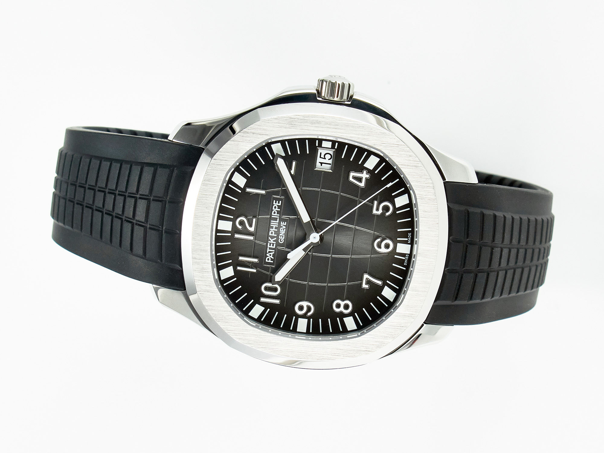 Aquanaut 5167A SS ZF 1:1 Best Edition Black Dial on Black Rubber Strap A324 S*per Clone（New clasp）